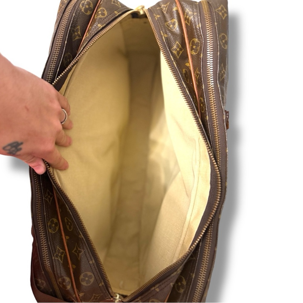 Louis Vuitton Sirius 50 Monogram 3 Compartment Vintage Crossbody Luggage - Picture 9 of 13